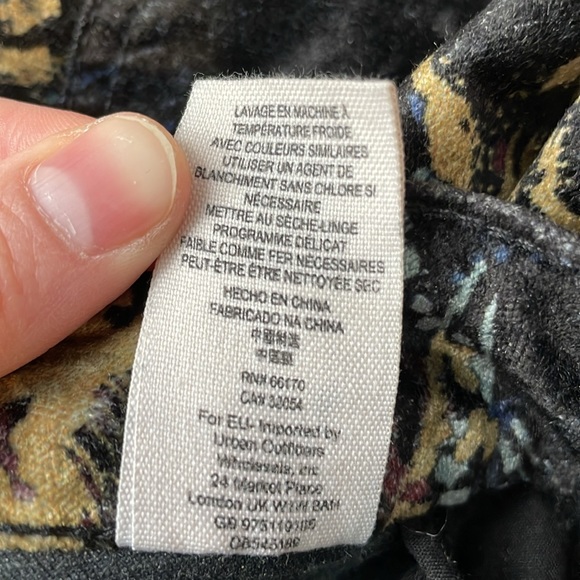 Free People velvet floral moto pants - Picture 9 of 13